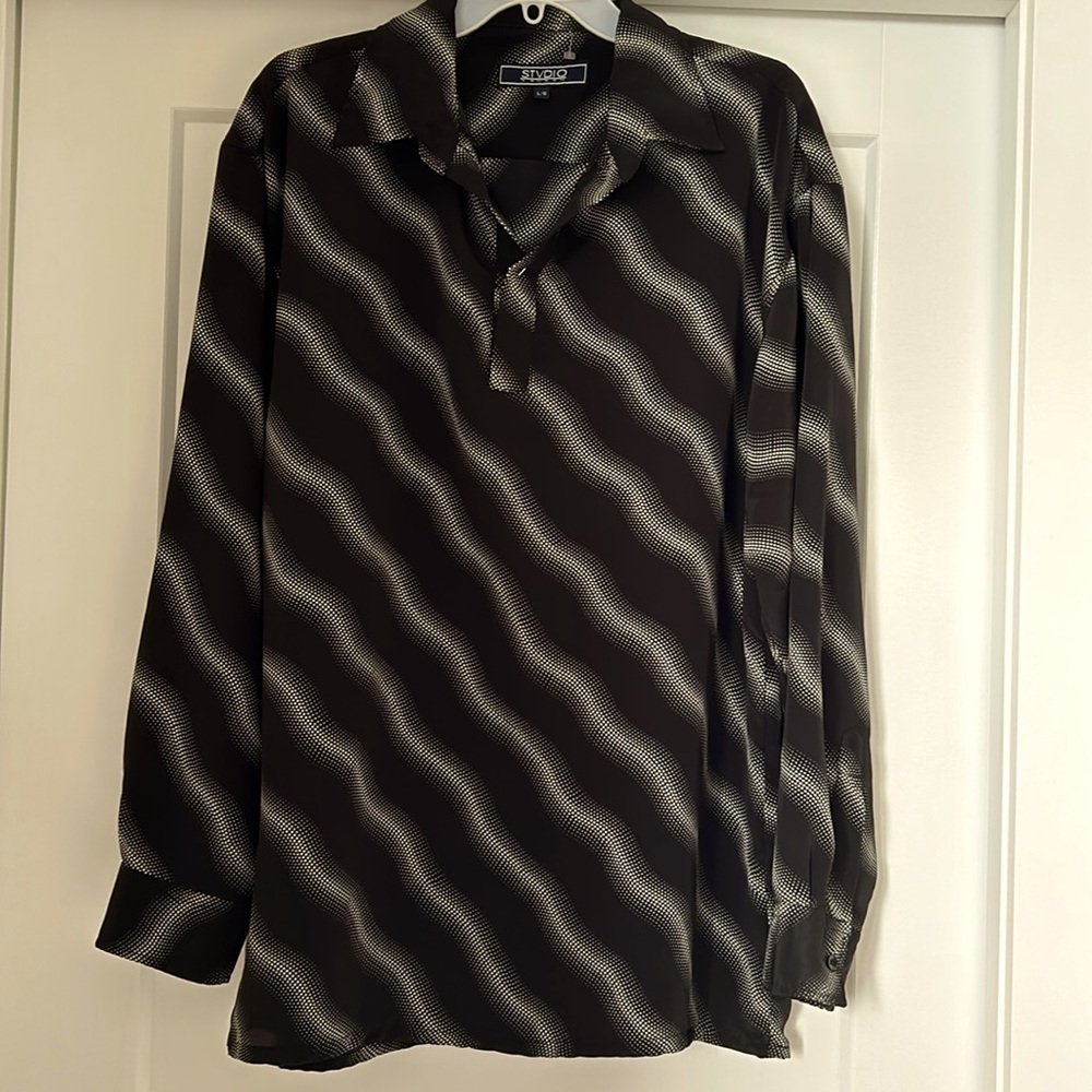 Vintage Men’s Popover Front Dress Shirt